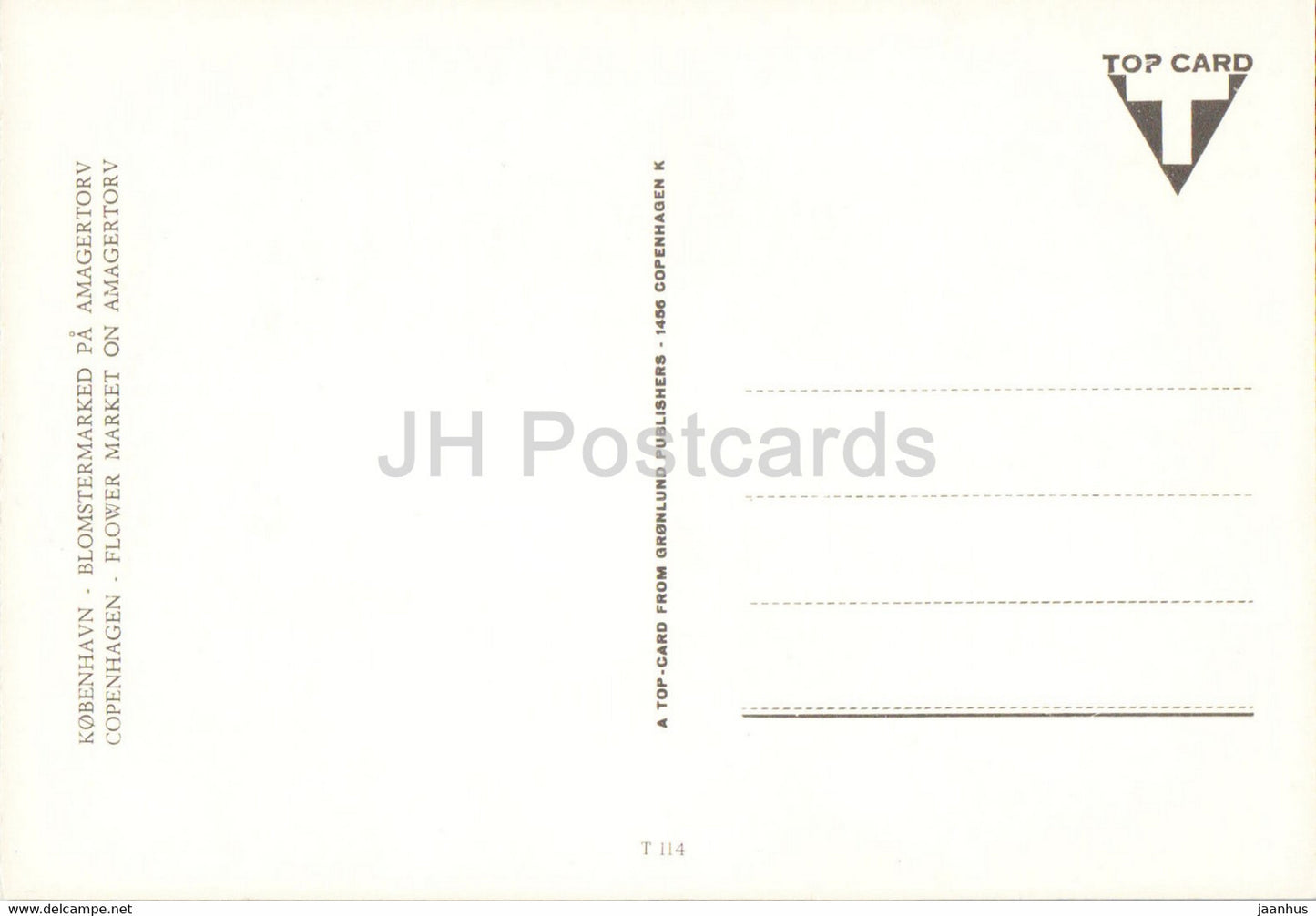 Copenhagen - Flower Market on Amagertorv - 114 - Denmark - unused