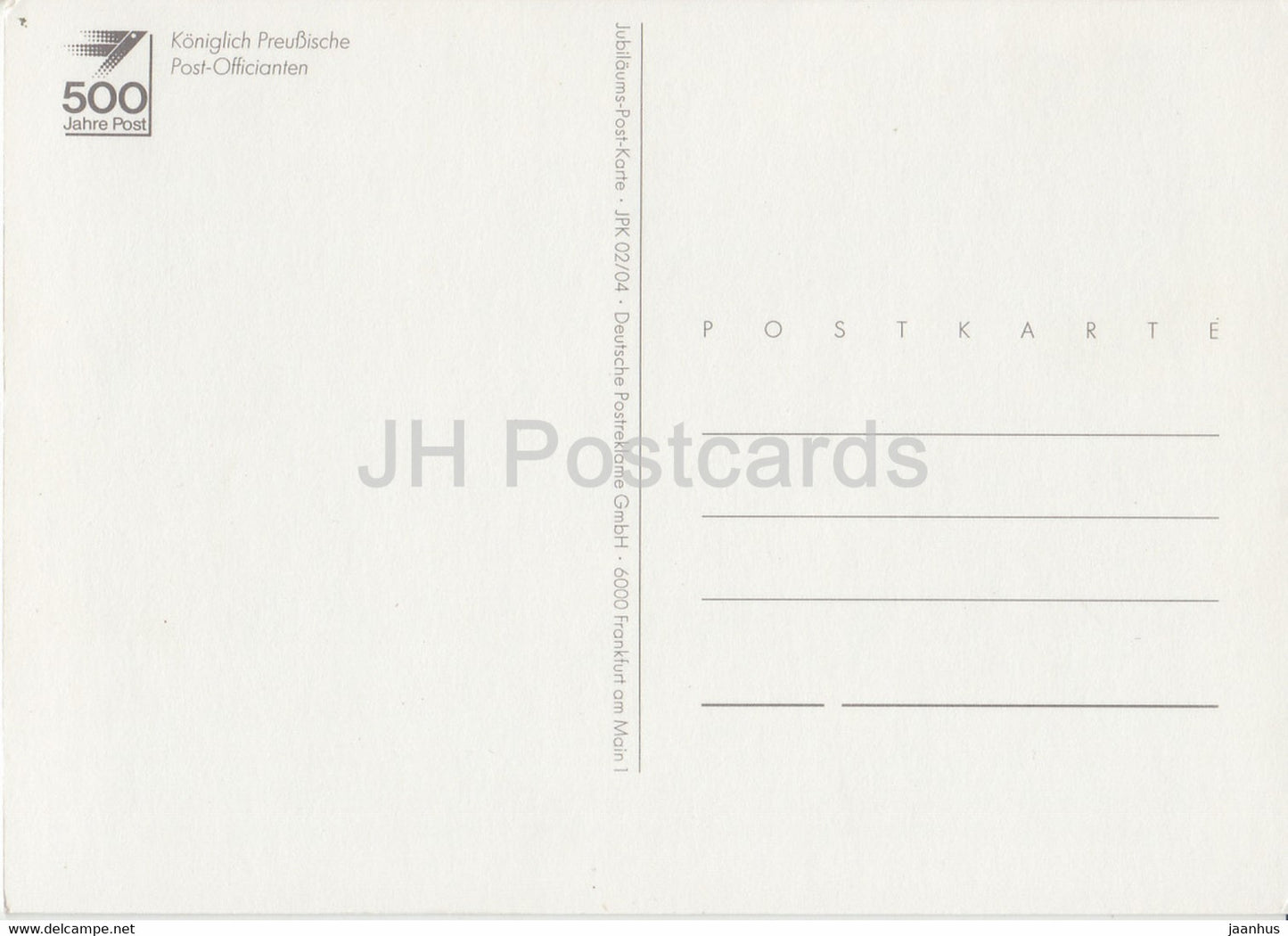 Koniglich Preussische Post Officianten - Postmen - Mail Service - Germany - unused