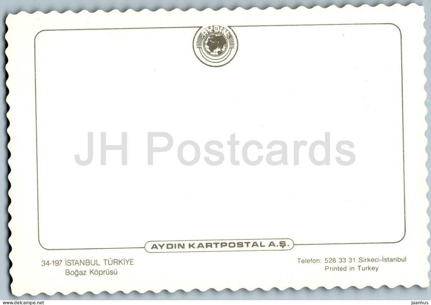 Istanbul - Bogaz Koprusu - Bosphorus Bridge - 34-197 - Turkey - unused