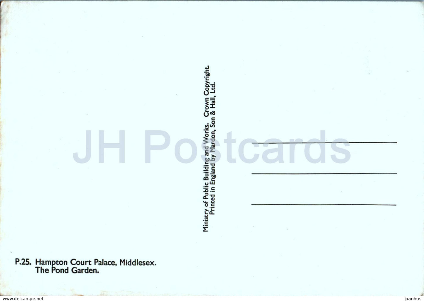 Hampton Court Palace - The Pond Garden - Middlesex - P25 - England - United Kingdom - unused