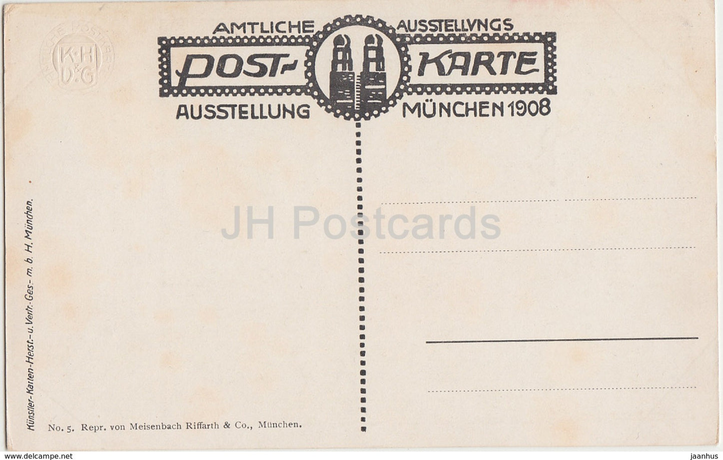 Munchen Ausstellung 1908 - Malerei - Muller Hofmann - 5 - Germany - unused