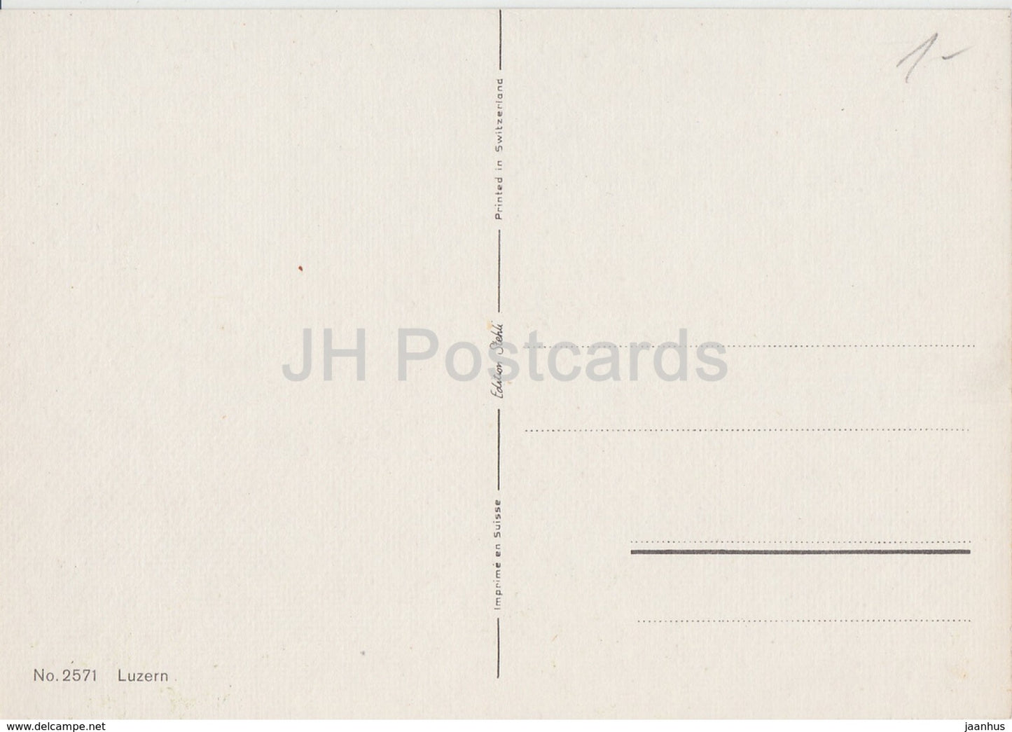 Lucern - Luzerne - ship - steamer - 2571 - Switzerland - unused