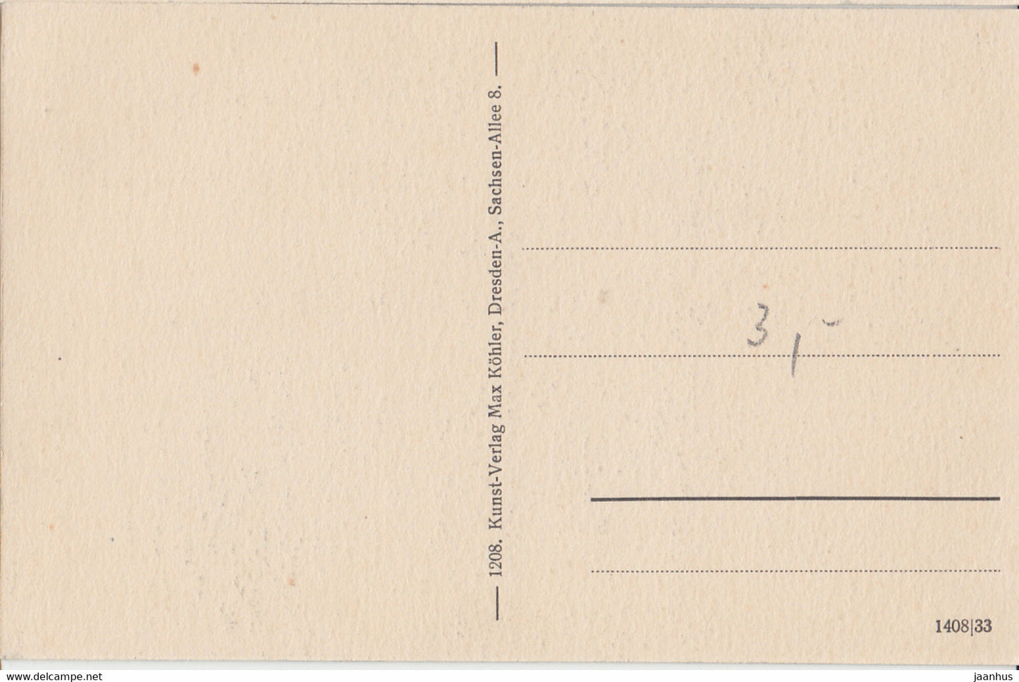 Sachs. Schweiz - Die Teufelsbrucke am Hockstein - old postcard - 1208 - Germany - unused