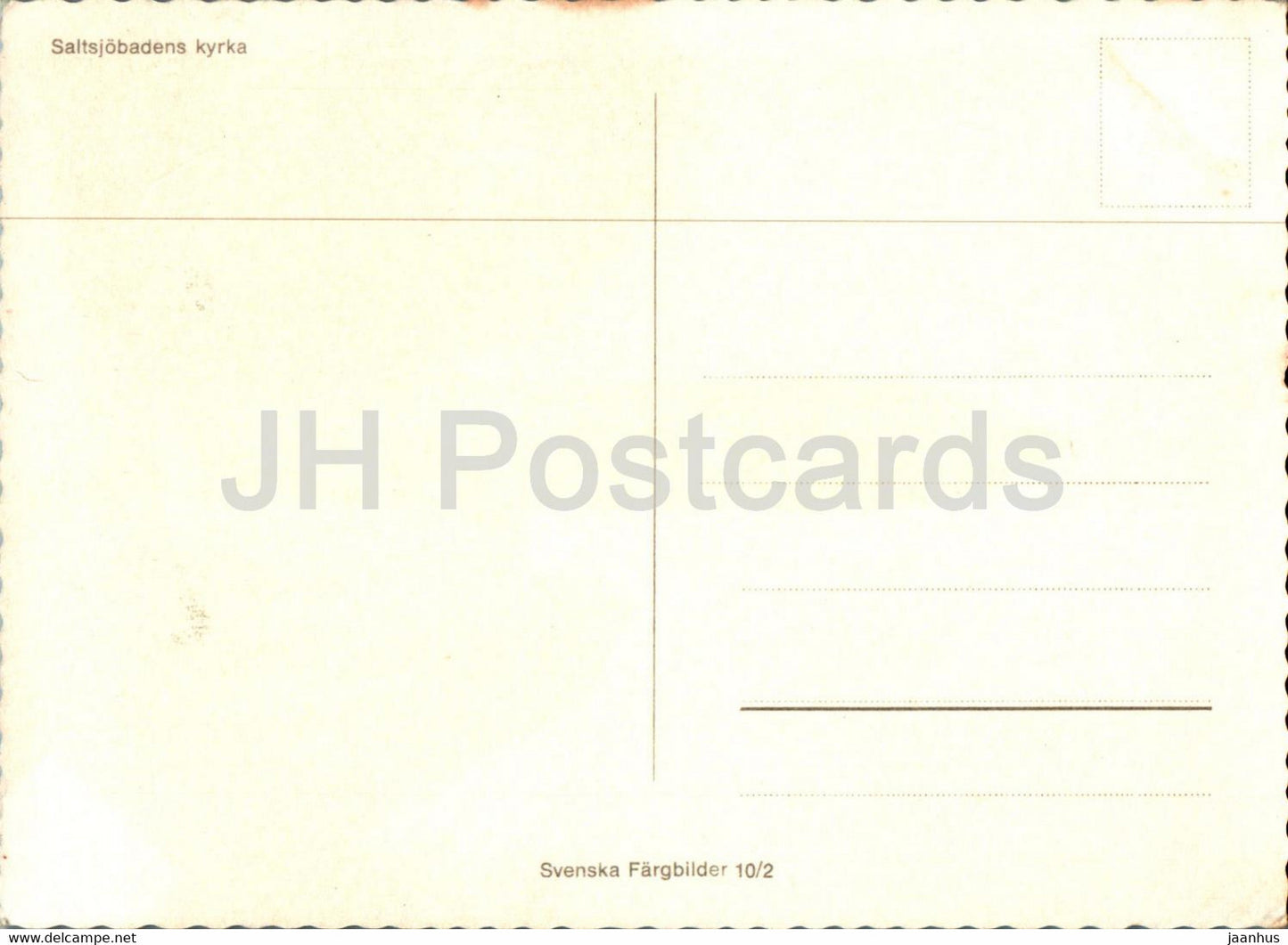 Saltsjobadens kyrka - church - Sweden - unused