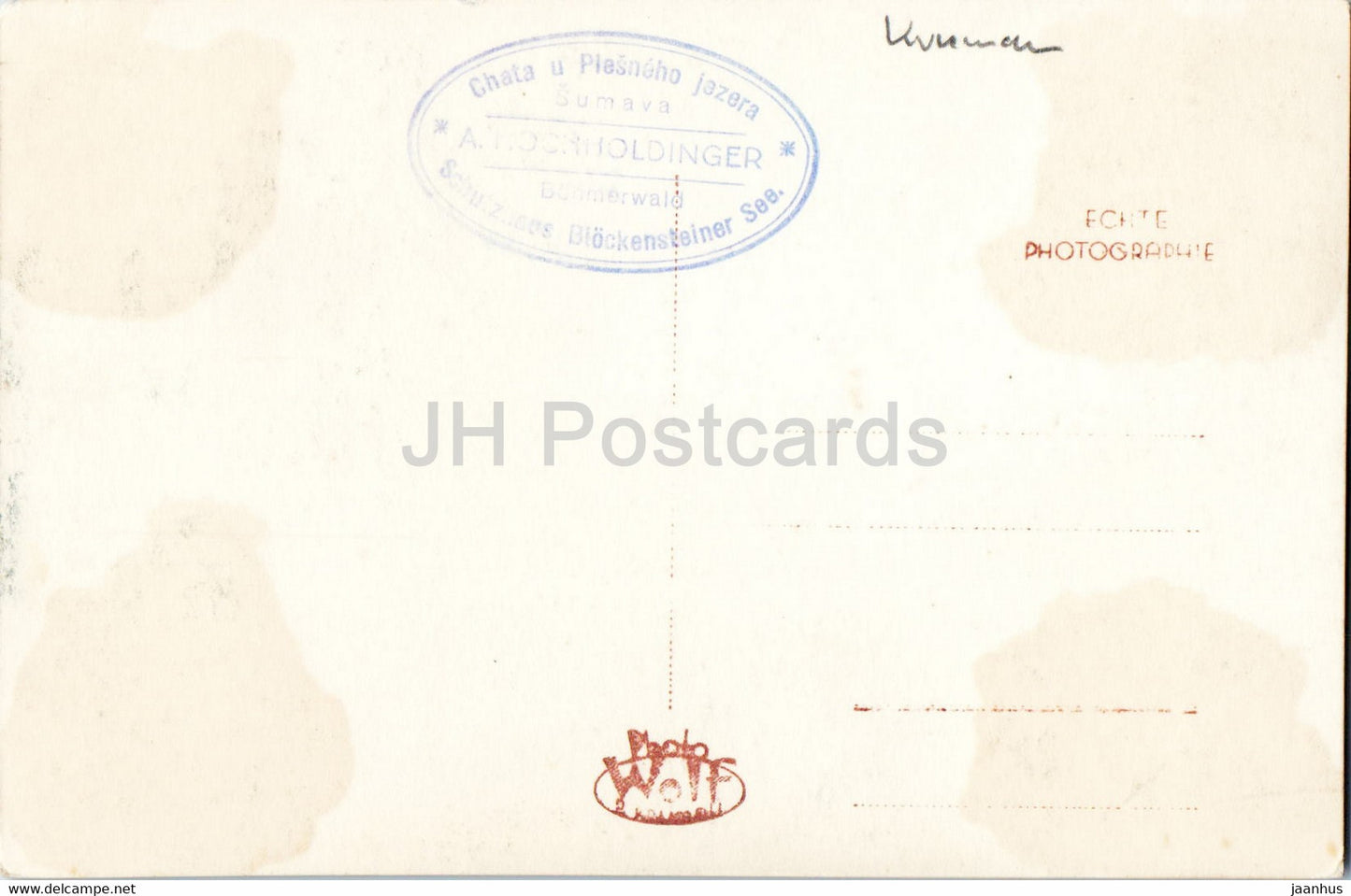 Blockensteiner See 1090 m - Plesne Jezero - alte Ansichtskarte - Tschechien - unbenutzt