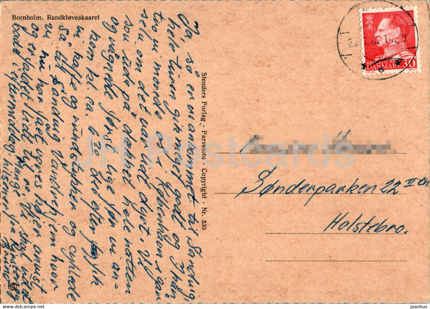 Bornholm - Randkloveskaaret - 330 - 1962 - Denmark - used