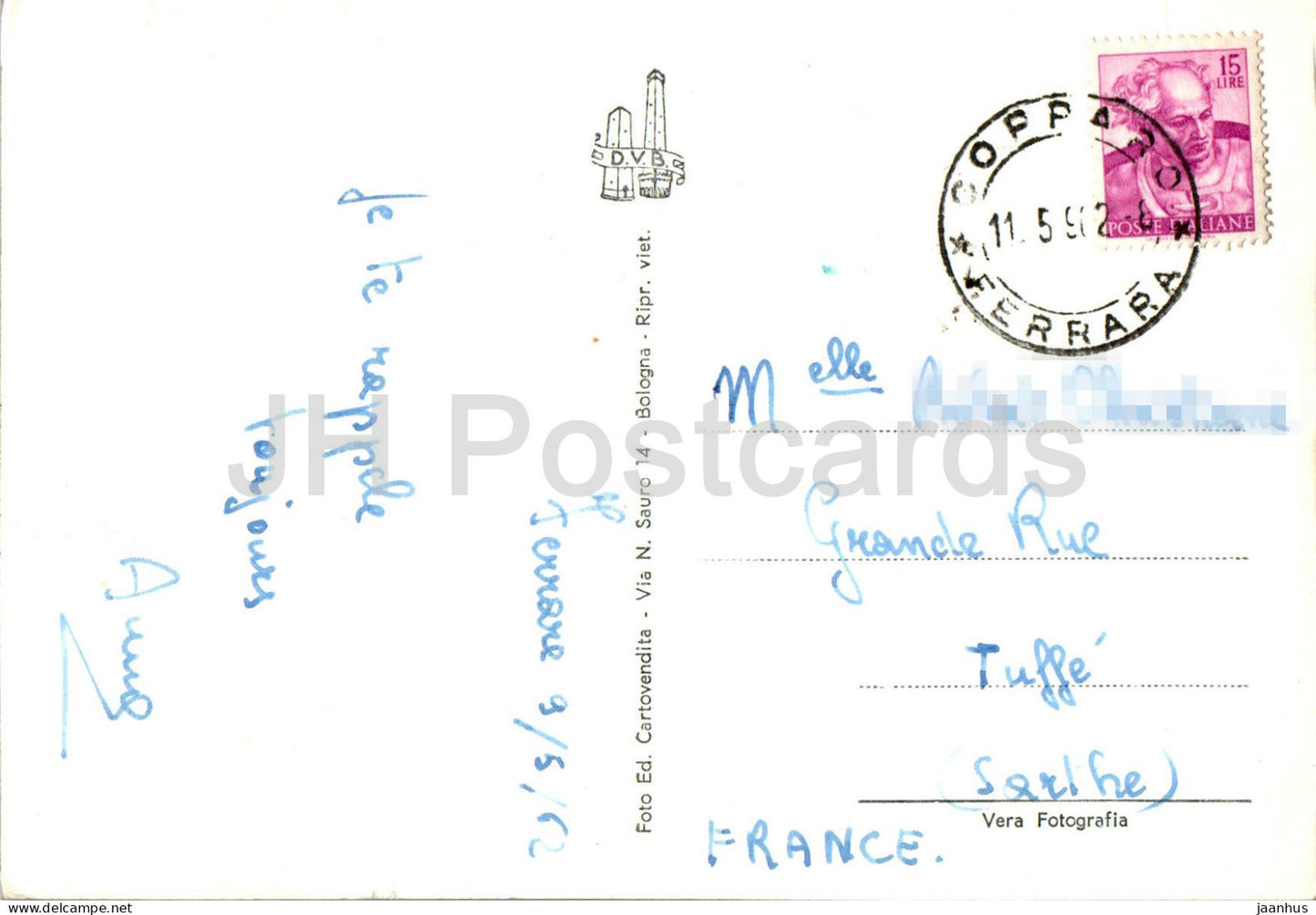 Souvenir de Ferrara - multiview - 1962 - Italy - used