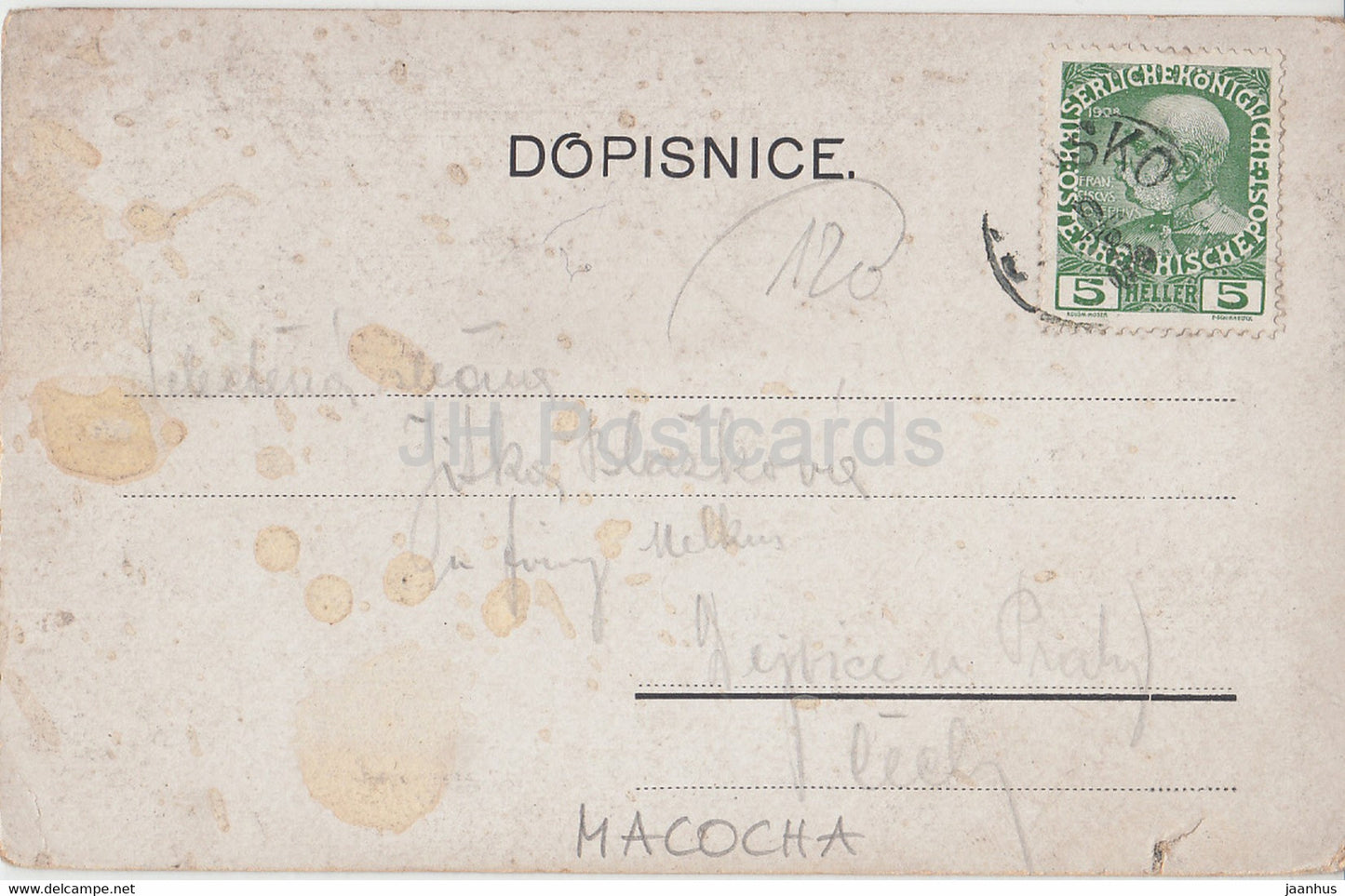 Macocha - Sosuvka - Sloup - old postcard - Czech Republic - used