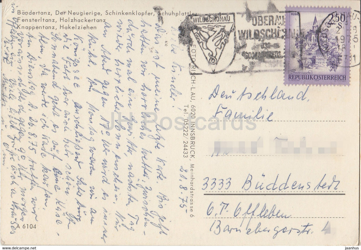 Tiroler Abend Folklore - Austrian folk costumes - 1975 - Austria - used