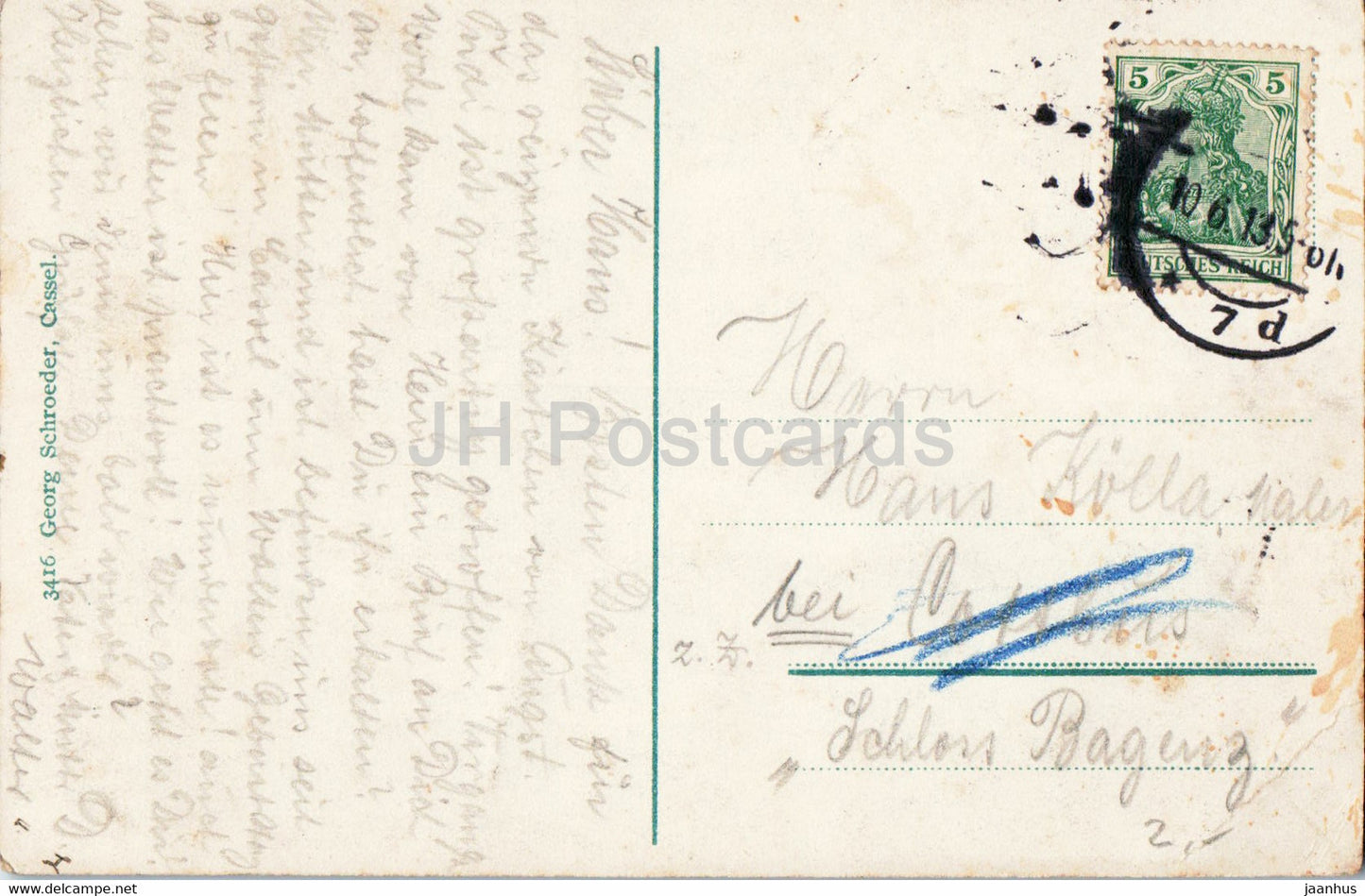 Cassel - Kassel - Neues Kgl Theater - theatre - old postcard - 1913 - Germany - used