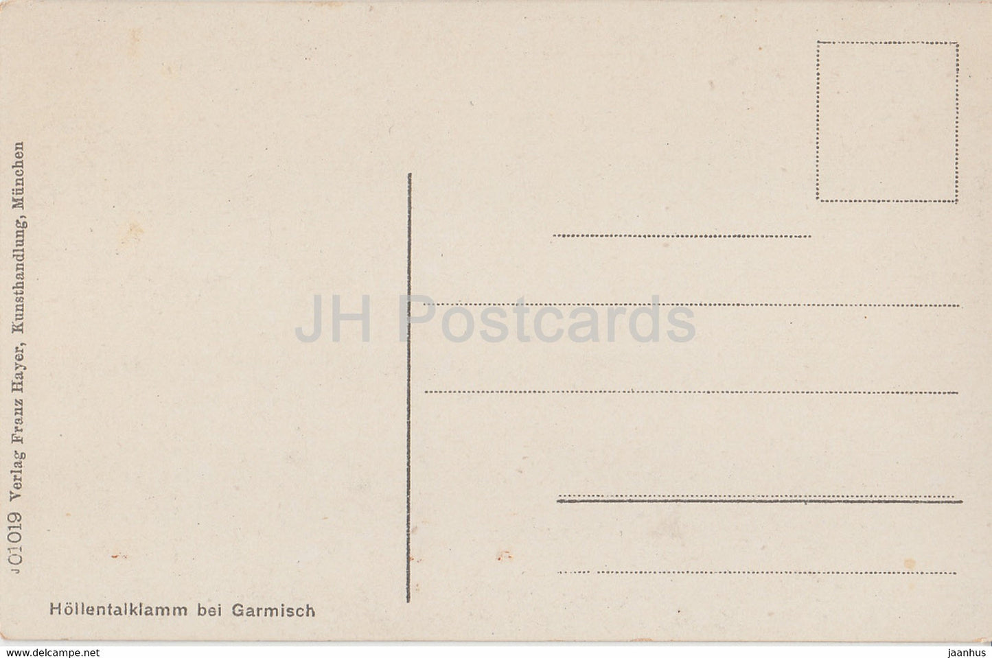 Hollentalklamm bei Garmisch - old postcard - Germany - unused