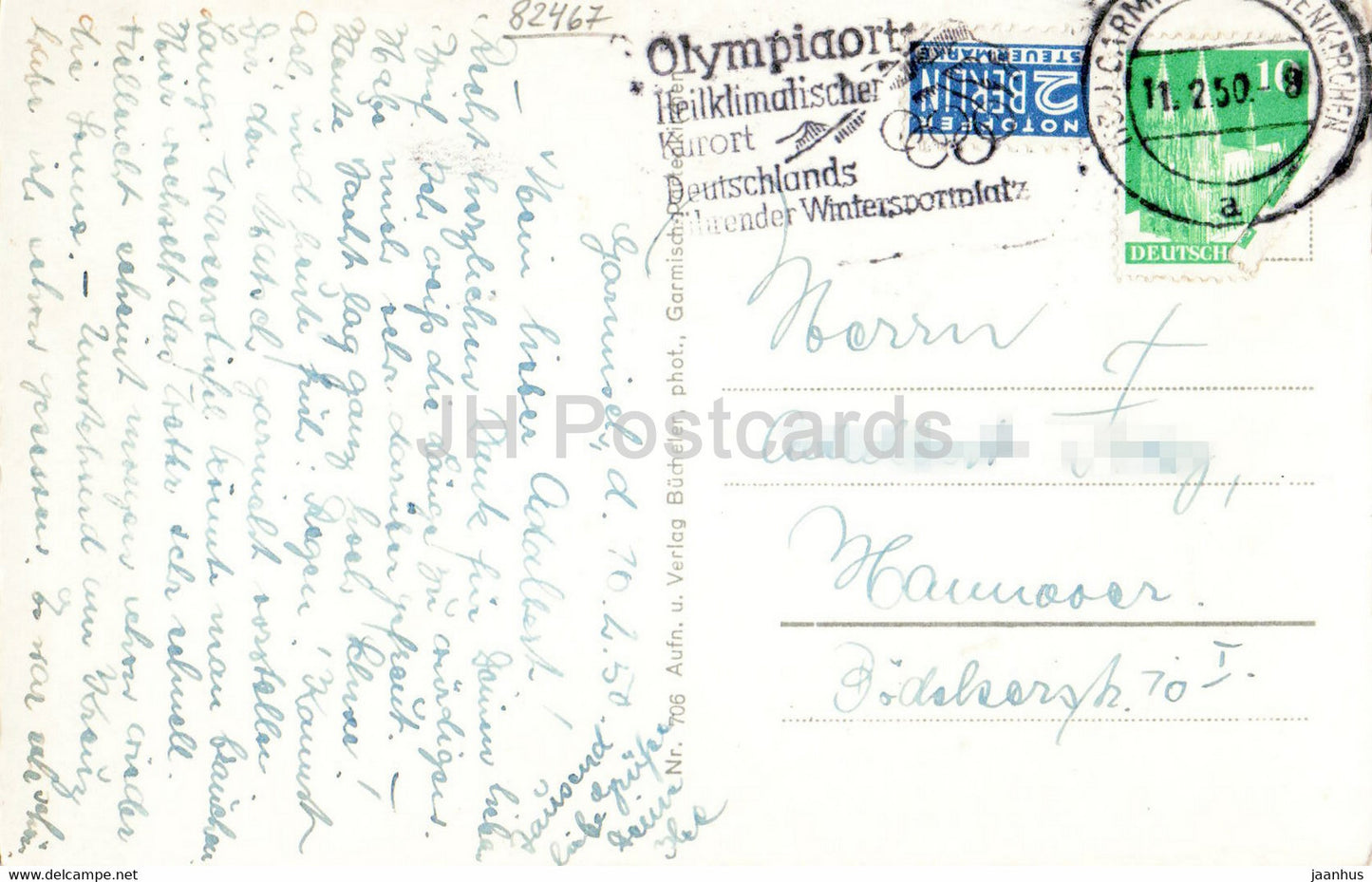 Am Wank - old postcard - 1950 - Germany - used