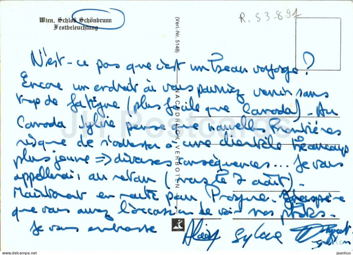 Wien - Vienna - Schloss Schonbrunn - Festbeleuchtung - castle - 5148 - Austria - used