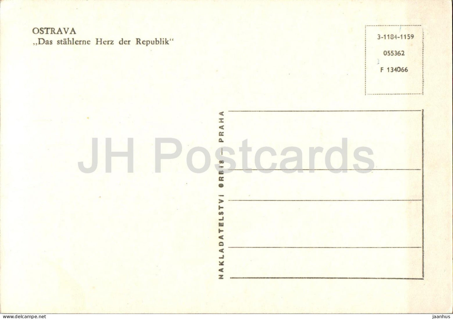 Ostrava - Das stahlerne Herz der Republik - The steel heart of the republic - Czech Repubic - Czechoslovakia - unused