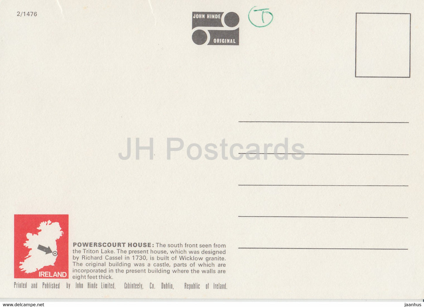 Powerscourt House - Enniskerry - Co Wicklow - Ireland - unused