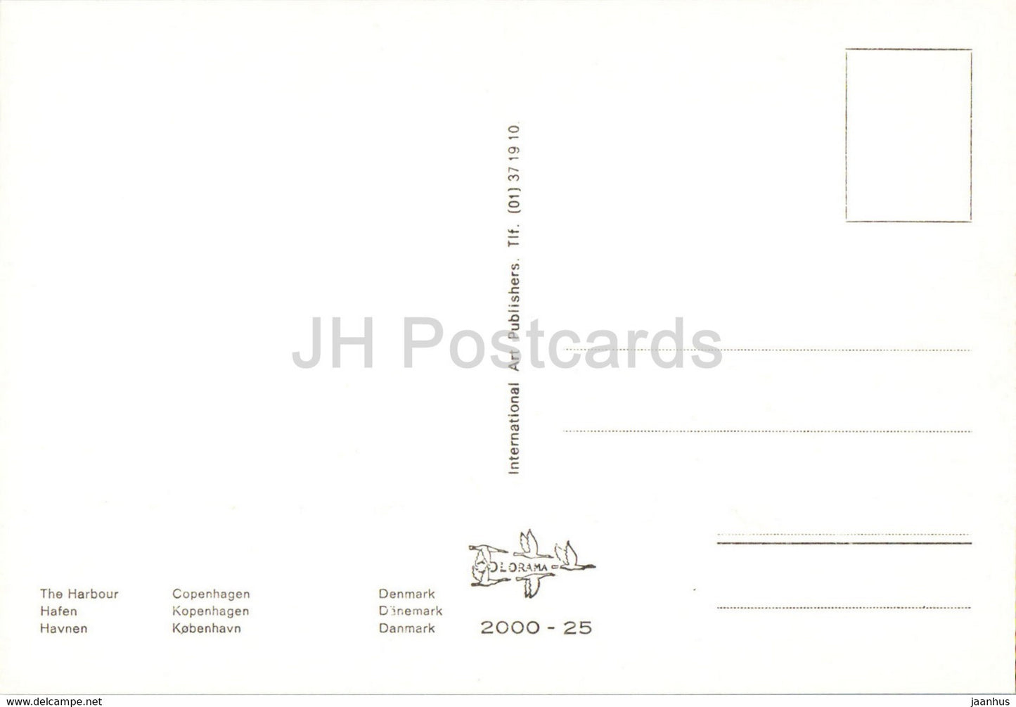 Copenhagen - The Harbour - ship - boat - Denmark - unused