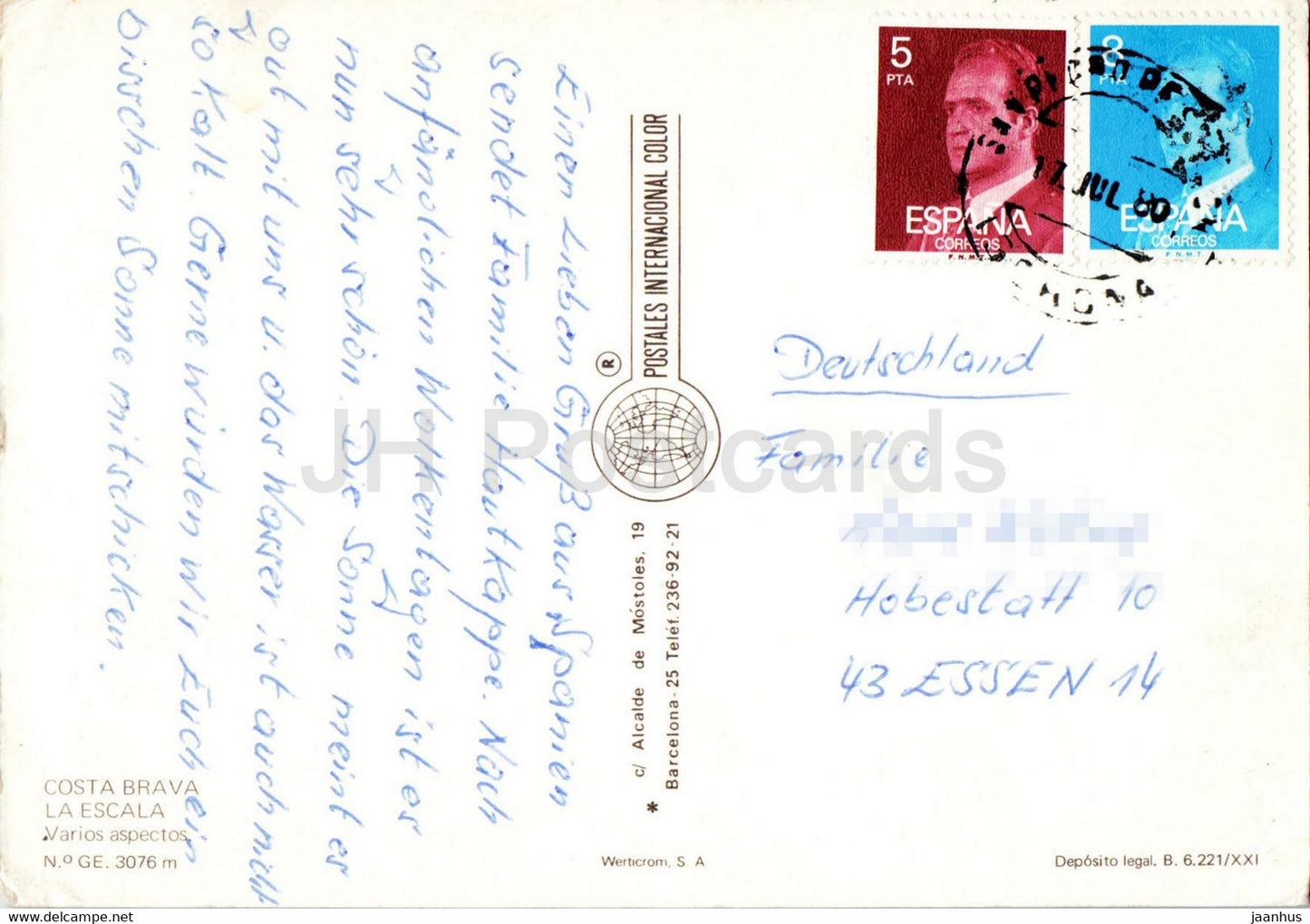 Costa Brava - La Escala - Varios Aspectos - multiview - 1980 - Spain - used