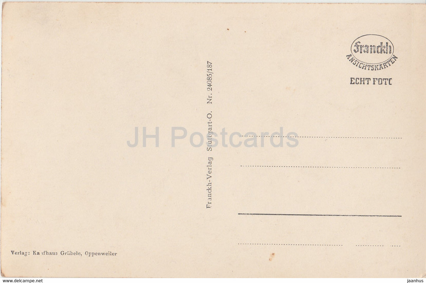 Oppenweiler - Schloss Sturmfeder - Rathaus - alte Postkarte - Deutschland - unbenutzt