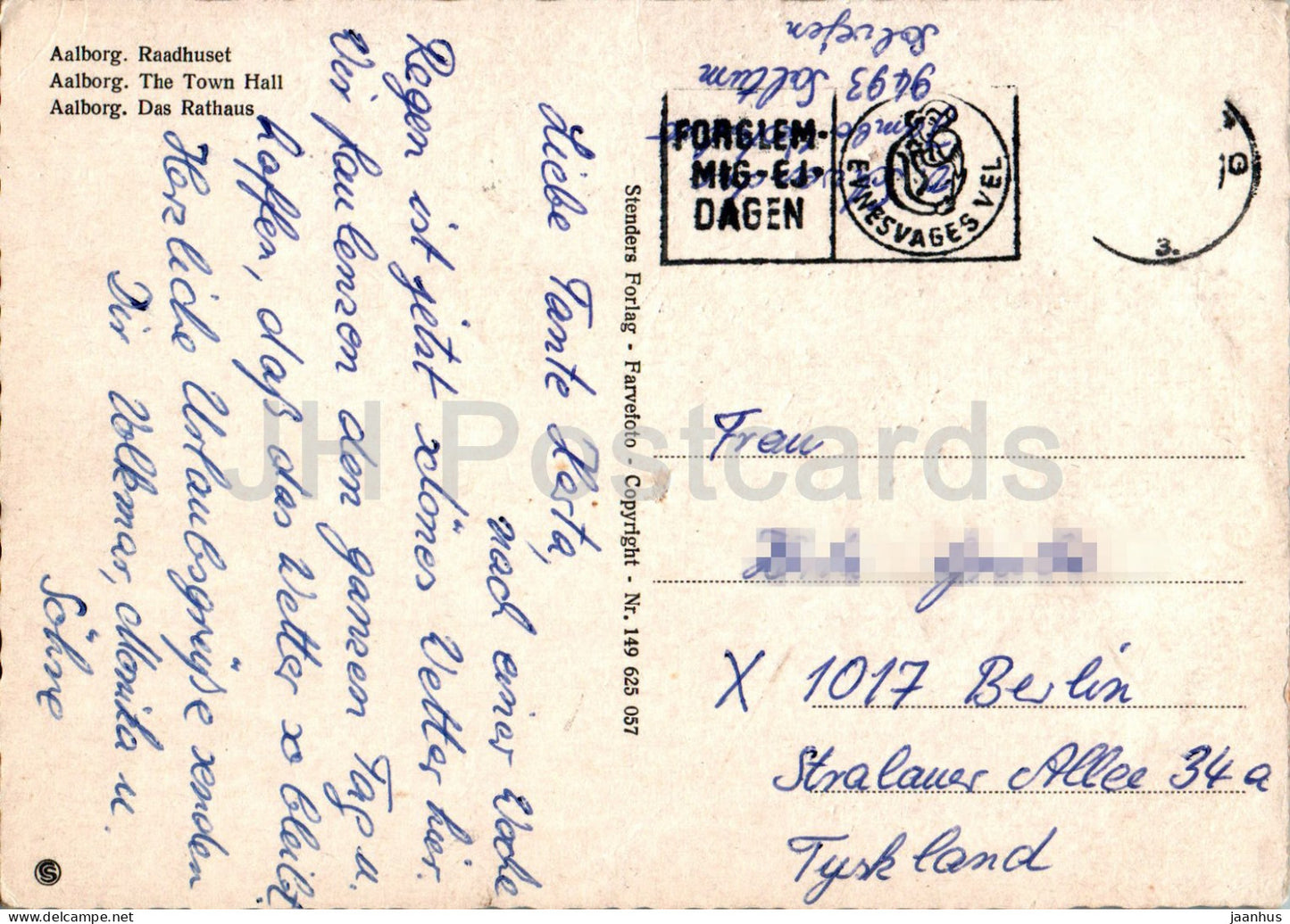 Aalborg - Raadhuset - The Town Hall - 149 - Denmark - used