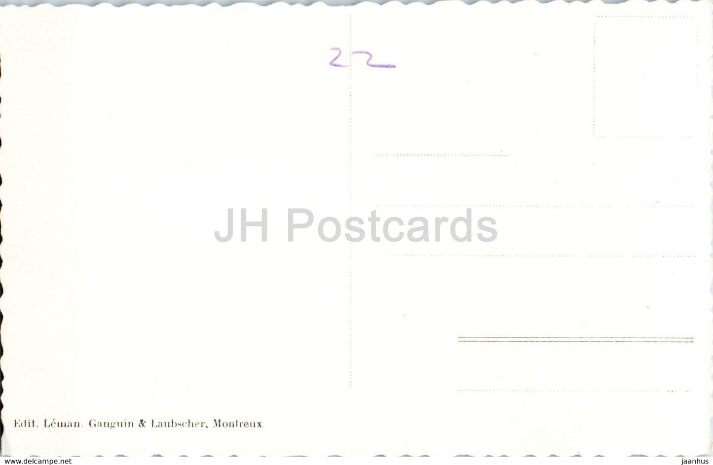 Les Avants - LA Dent de Jaman et les Rochers de Naye 2045 m - 204 - carte postale ancienne - Suisse - inutilisée