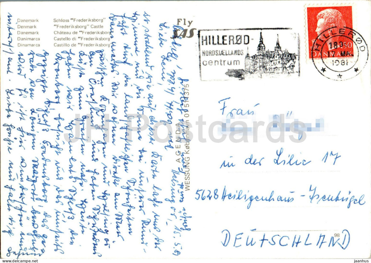 Frederiksborg castle - 1981 - Denmark - used