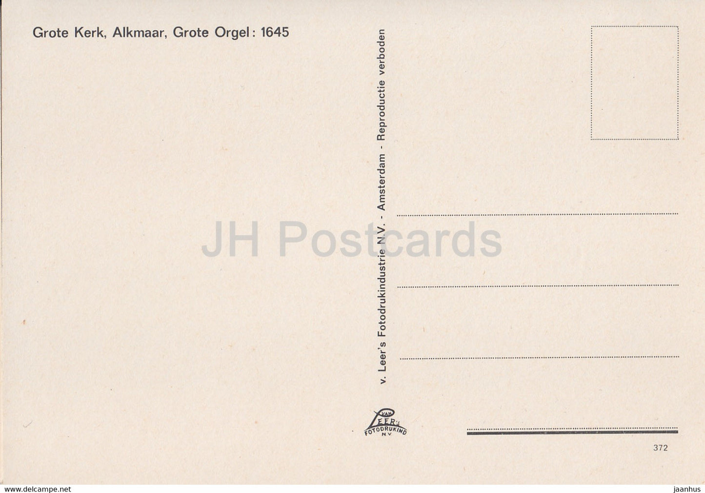 Alkmaar - Grote Kerk - Grote Orgel - church - organ - Netherlands - unused
