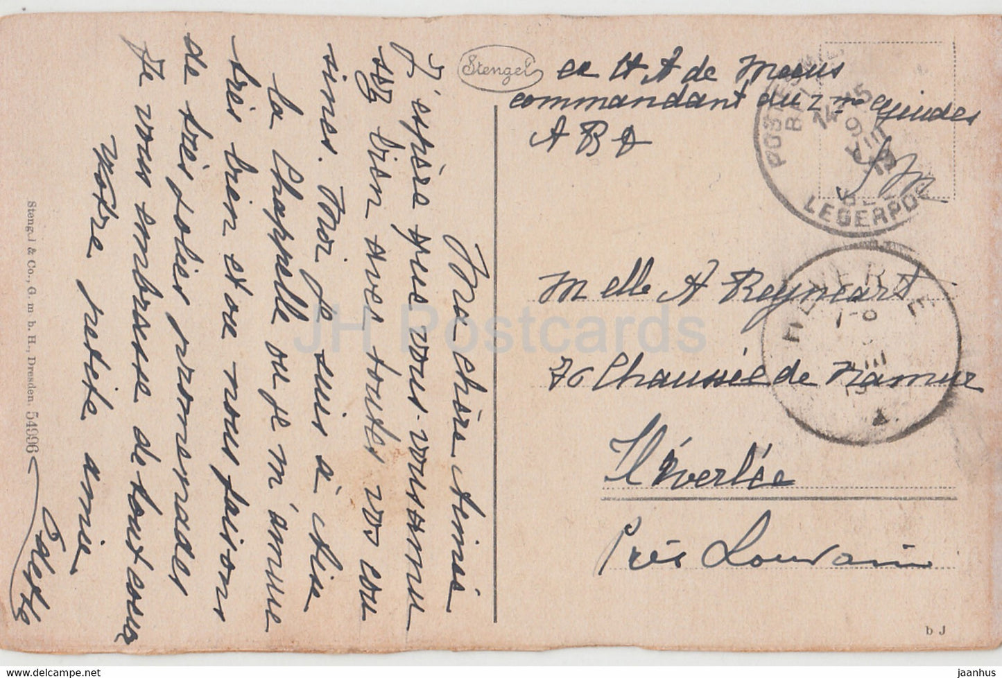 Aachen - Kaiserplatz - Aix La Chapelle - tram - 54996 - old postcard - Germany - used