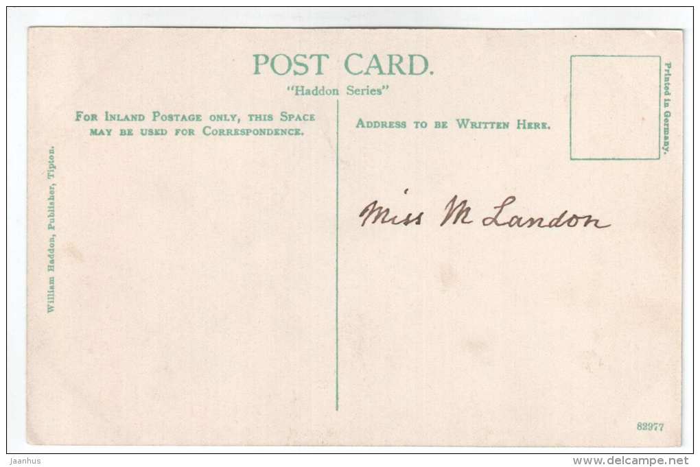 Blackstone Rock near Bewdley - Haddon Series 1825 - old postcard - United Kingdom , England - used - JH Postcards