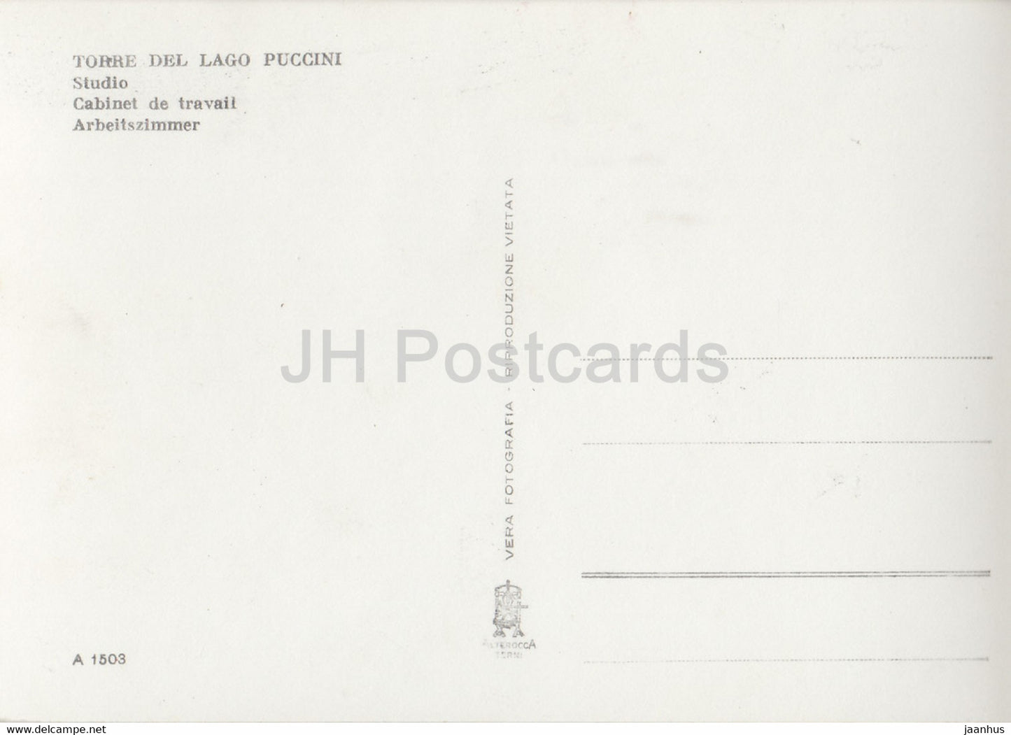 Torre del Lago Puccini - Villa Puccini - Studio - Italy - Italia - unused