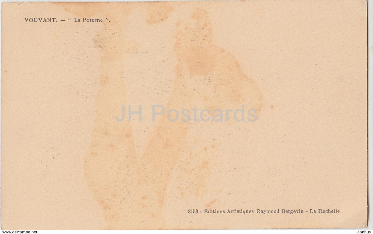Vouvant - La Poterne - 3153 - alte Postkarte - Frankreich - unbenutzt