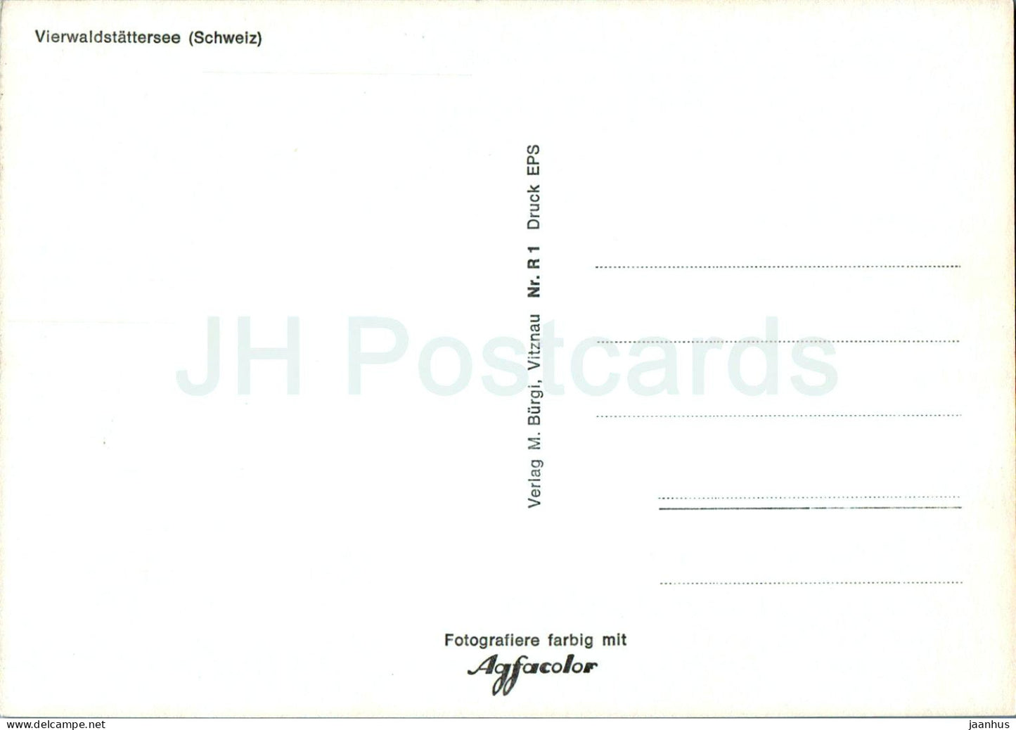 Vierwaldstattersee - Schweiz - map - Switzerland - unused