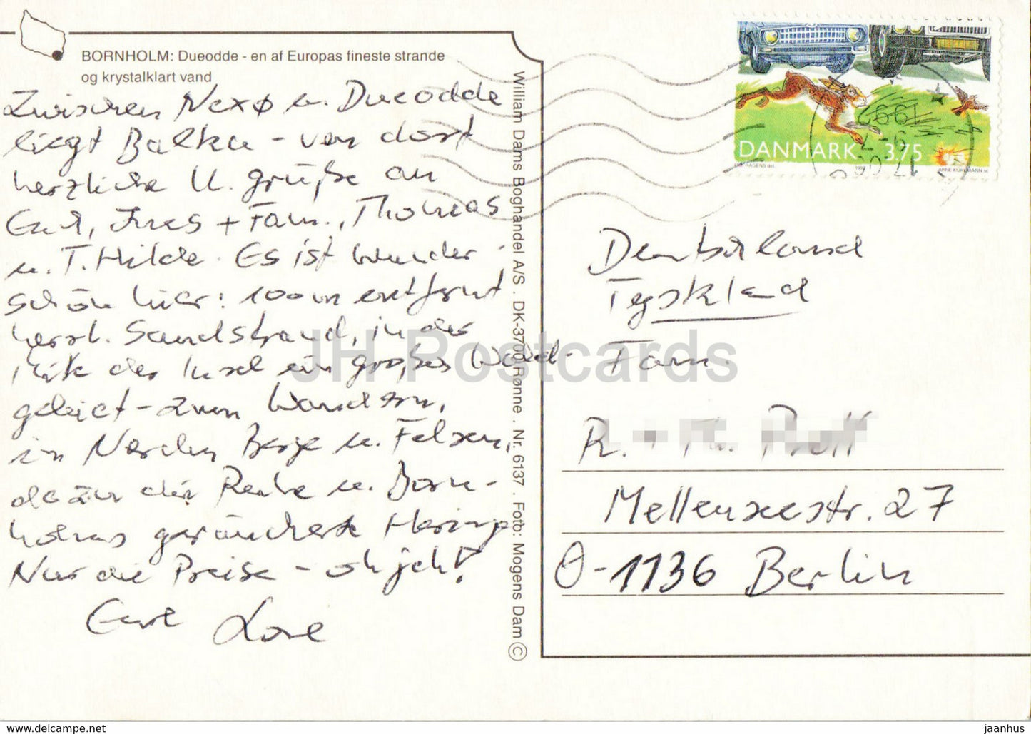 Bornholm - sea - beach - windsurfing - multiview - 1992 - Denmark - used