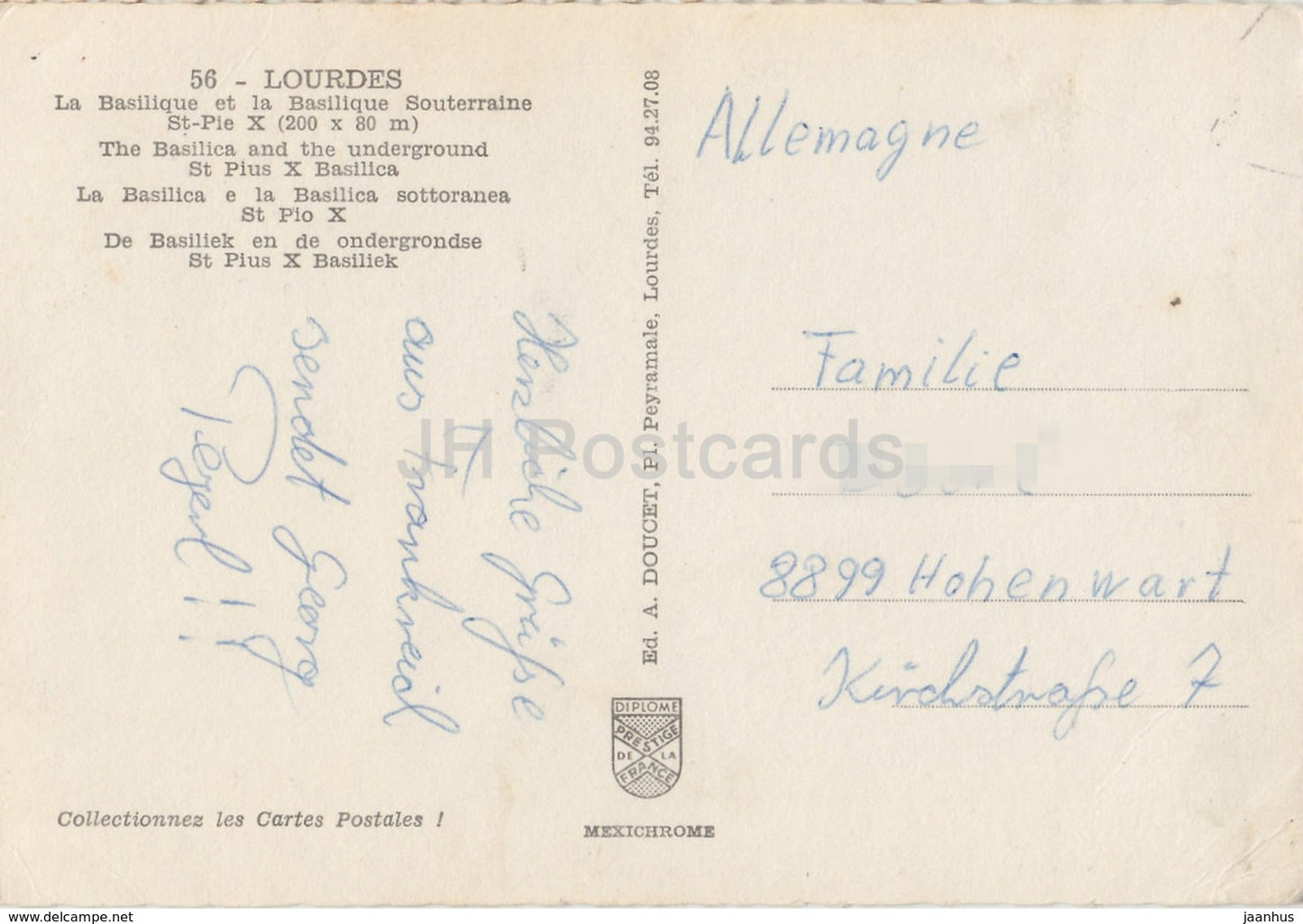 Lourdes - La Basilique et la Basilique Souterraine St.-Pie X - Die Basilika - 56 - Frankreich - gebraucht