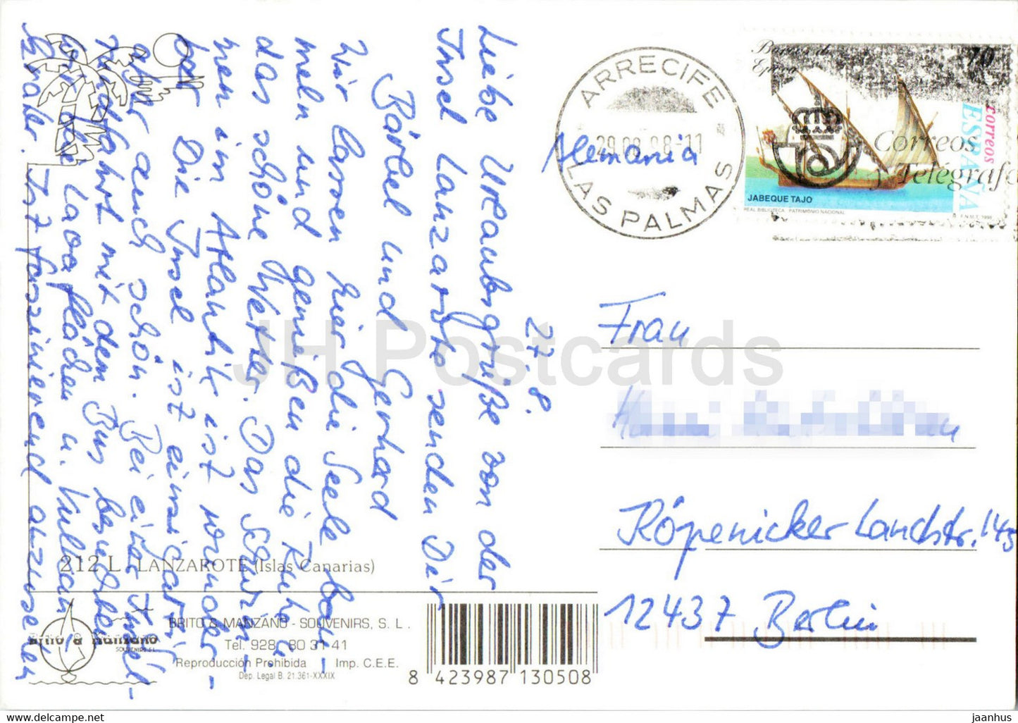 Lanzarote - Islas Canarias - multiview - 1998 - Spain - used