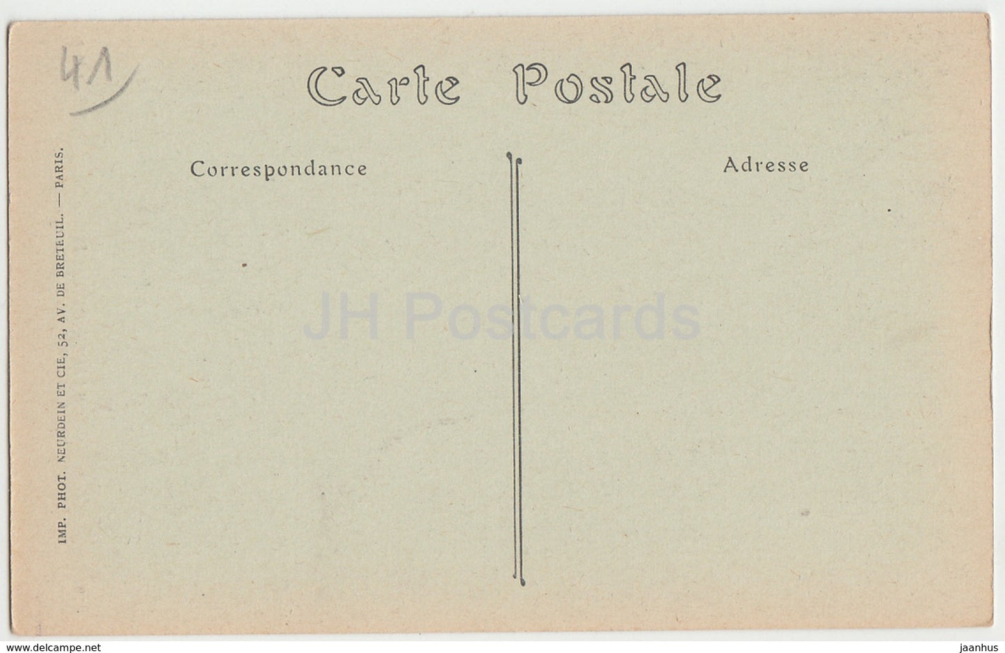 Chateau de Blois - Aile Louis XII - Cul de Lampe - castle - 572 - old postcard - France - unused