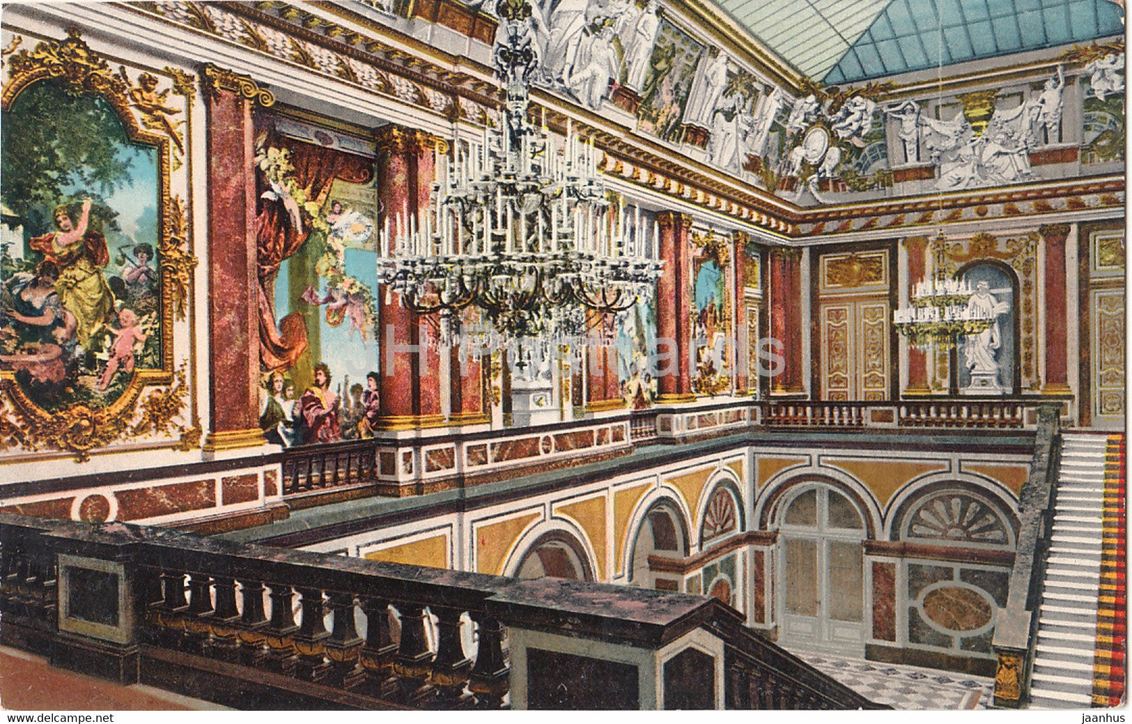 Konigl Schloss Herrenchiemsee - Treppenhaus - castle - 3450 - old post ...