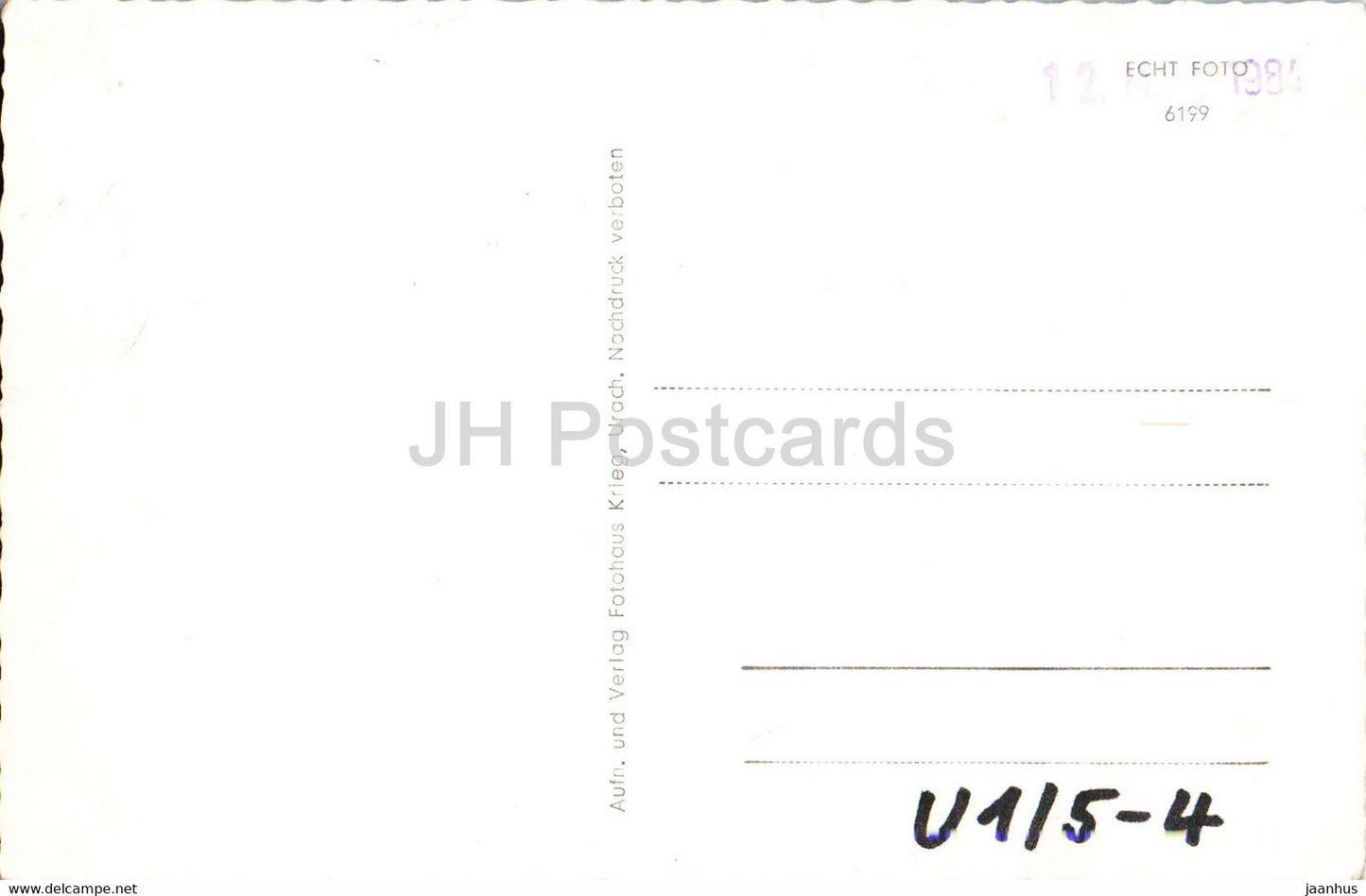 Wasserfall Urach - waterfall - old postcard - Germany - unused