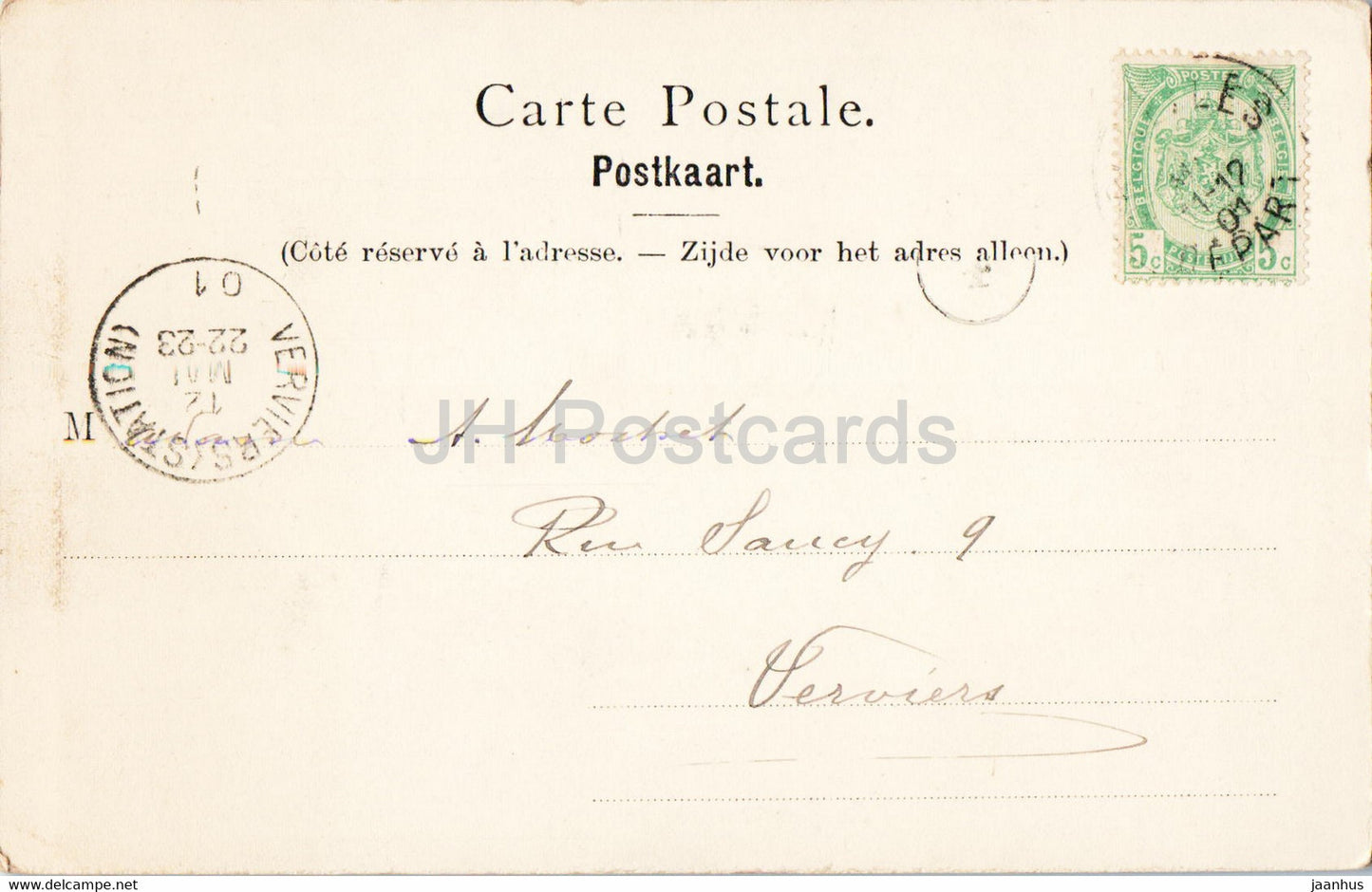 Bruxelles - Bruxelles - La Bourse - carte postale ancienne - 1901 - Belgique - occasion