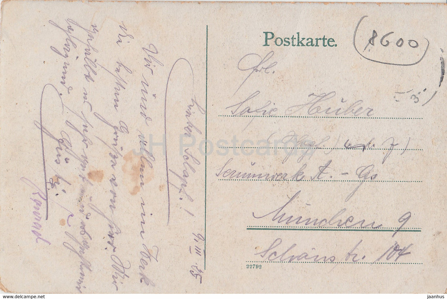 Bamberg - Michaelsberg - 22792 - alte Postkarte - 1925 - Deutschland - gebraucht