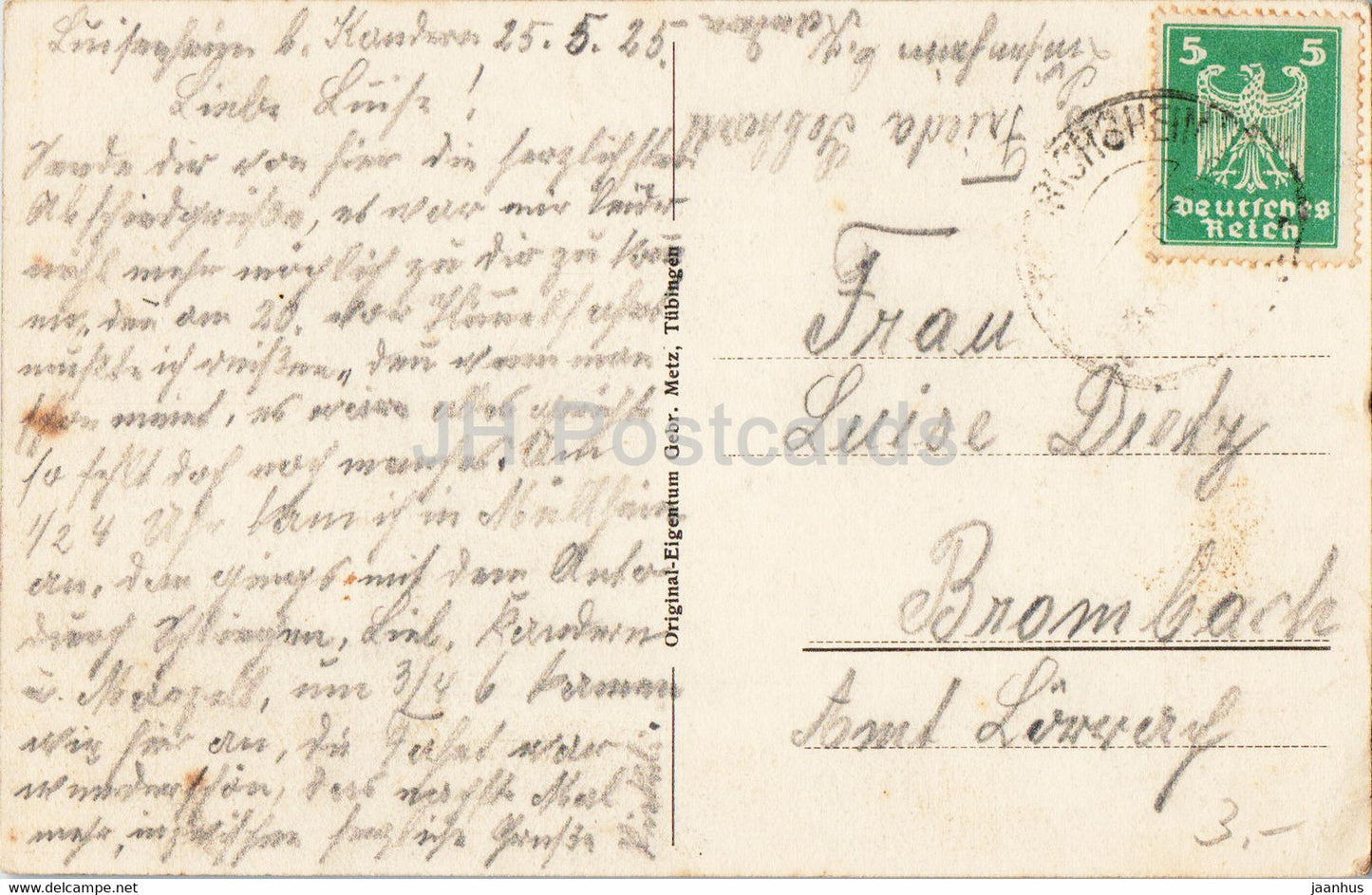 Luisenheim bei Kandern 850 m - alte Postkarte - 1925 - Deutschland - gebraucht