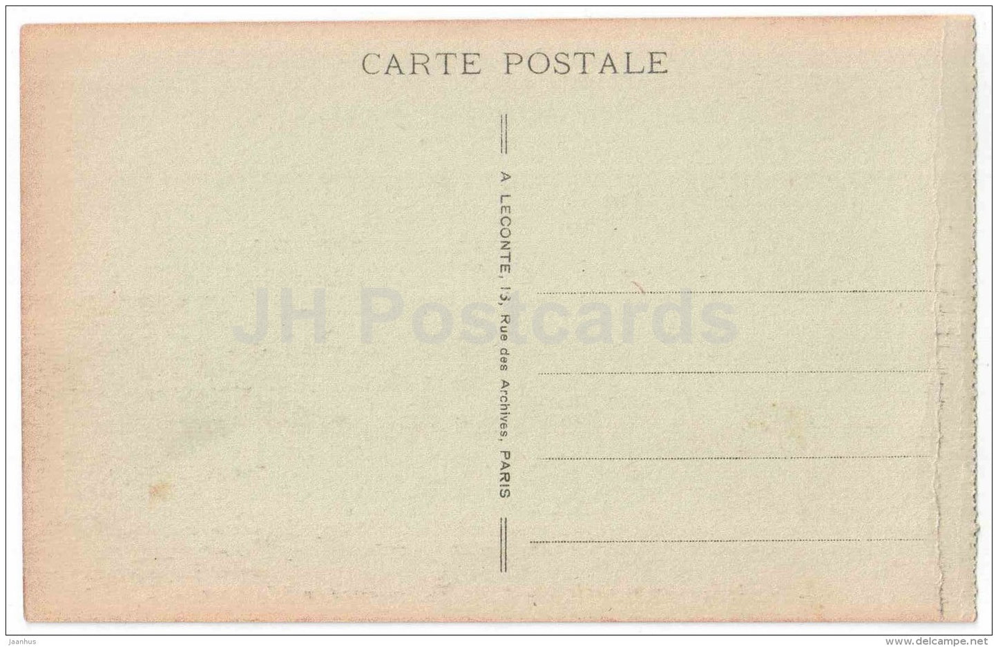 Le Trocadero vu sous La Tour Eiffel - The Trocadero from Eiffel Tower - 6 - Paris - France - unused - JH Postcards