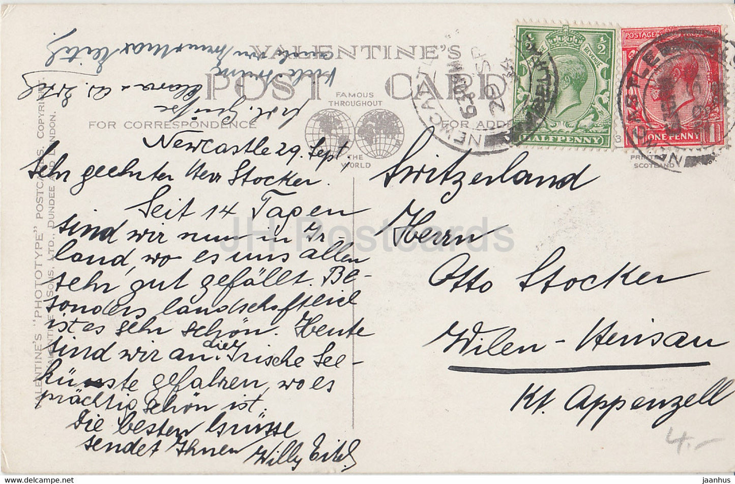 Down - Newcastle - On the Promenade - 223007 - alte Postkarte - 1934 - Nordirland - Vereinigtes Königreich - gebraucht