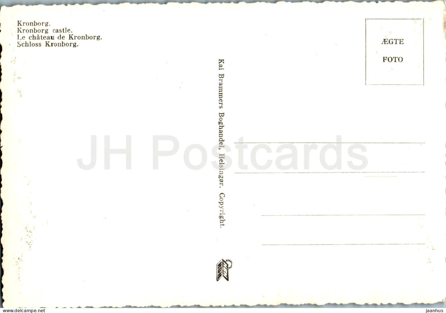 Kronborg - castle - multiview - old postcard - Denmark - unused