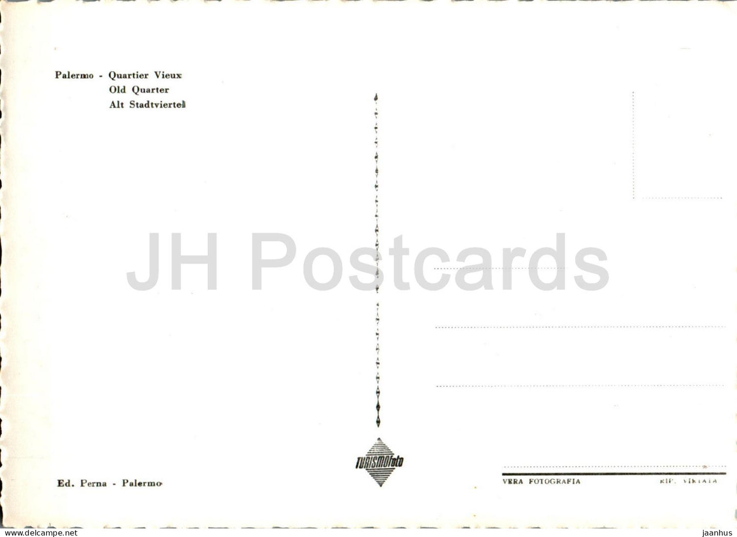 Palermo - Quartiere Vecchio - Old Quarter - old postcard - Italy - unused