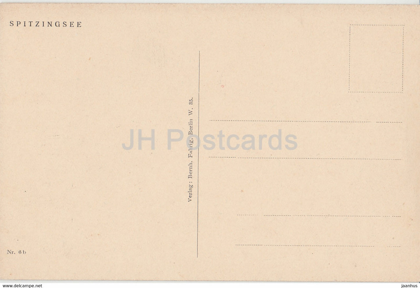 Spitzingsee - old postcard - Germany - unused