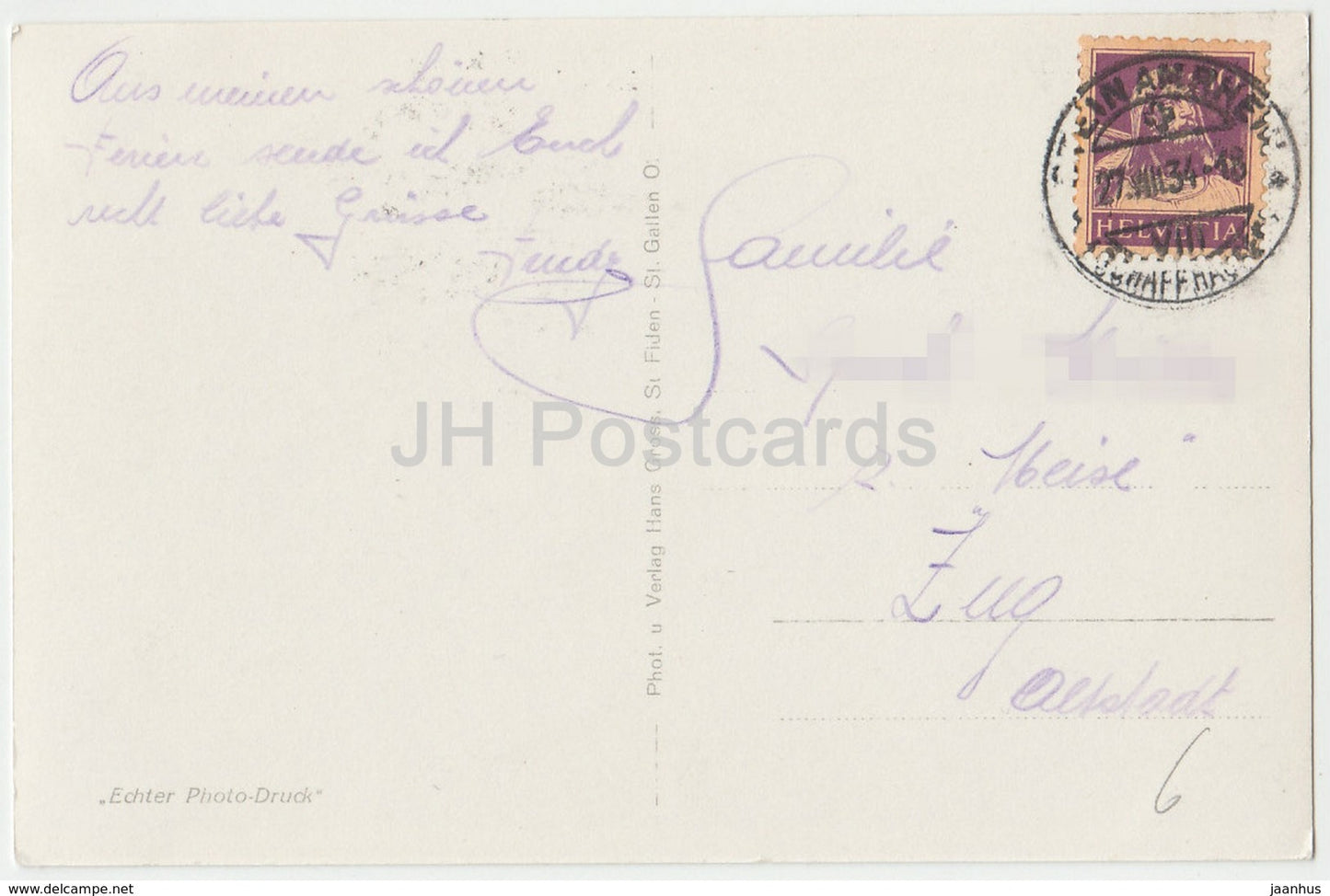 Stein a. Rhein - 10556 - Schweiz - 1934 - gebraucht