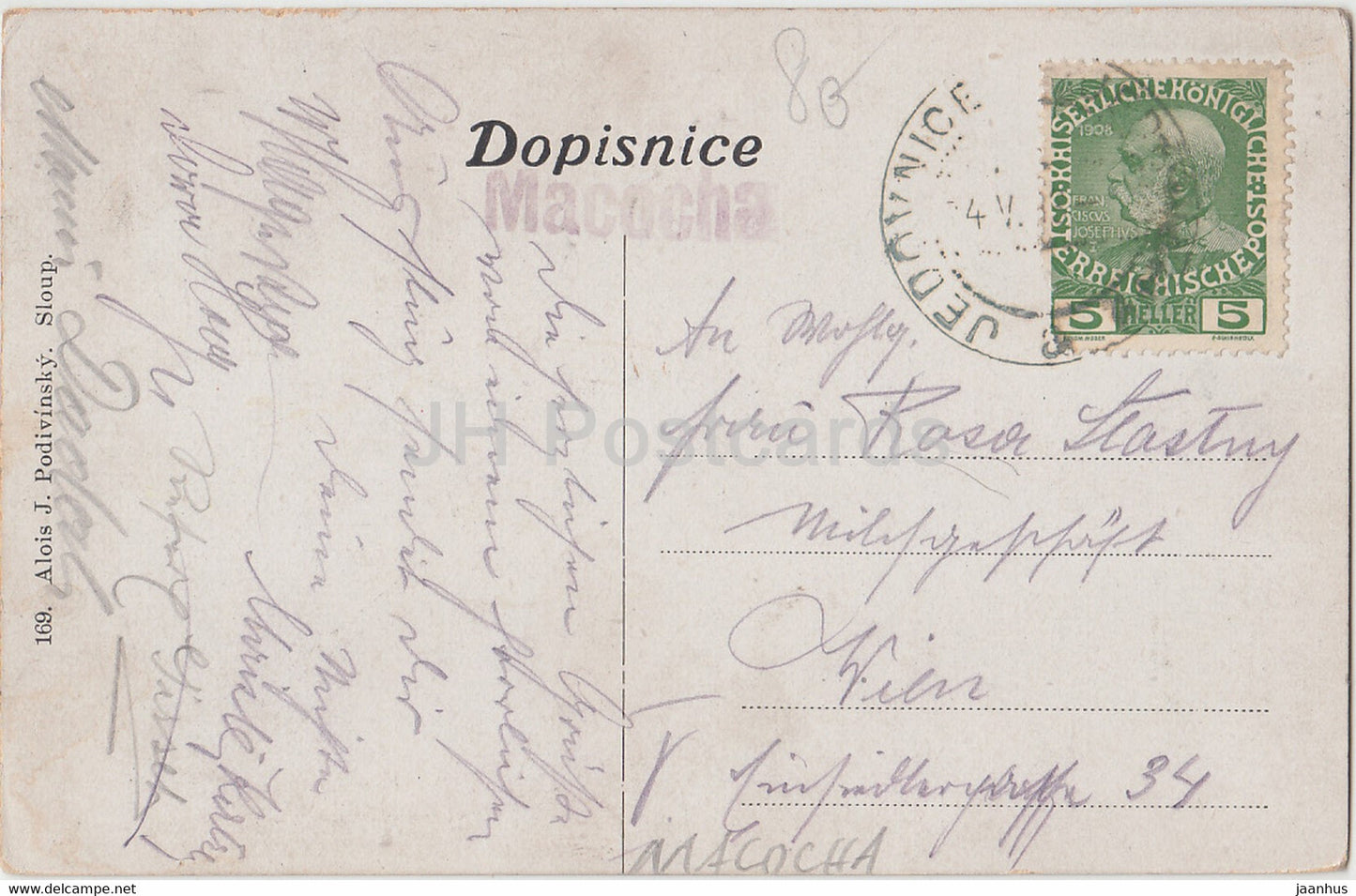 Certuv most u Macochy - alte Postkarte - Tschechische Republik - gebraucht