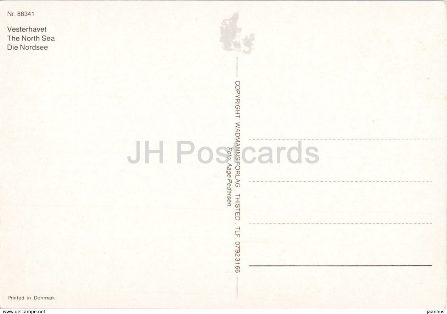 Vesterhavet - North Sea - 88341 - Denmark - unused