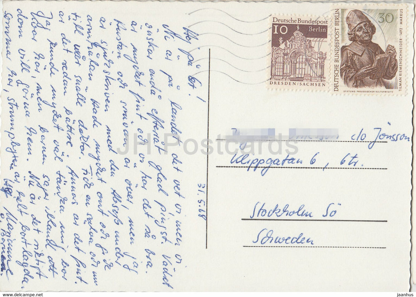 Berlin - Gruss aus Berlin - multiview - bear - 1968 - Germany - used