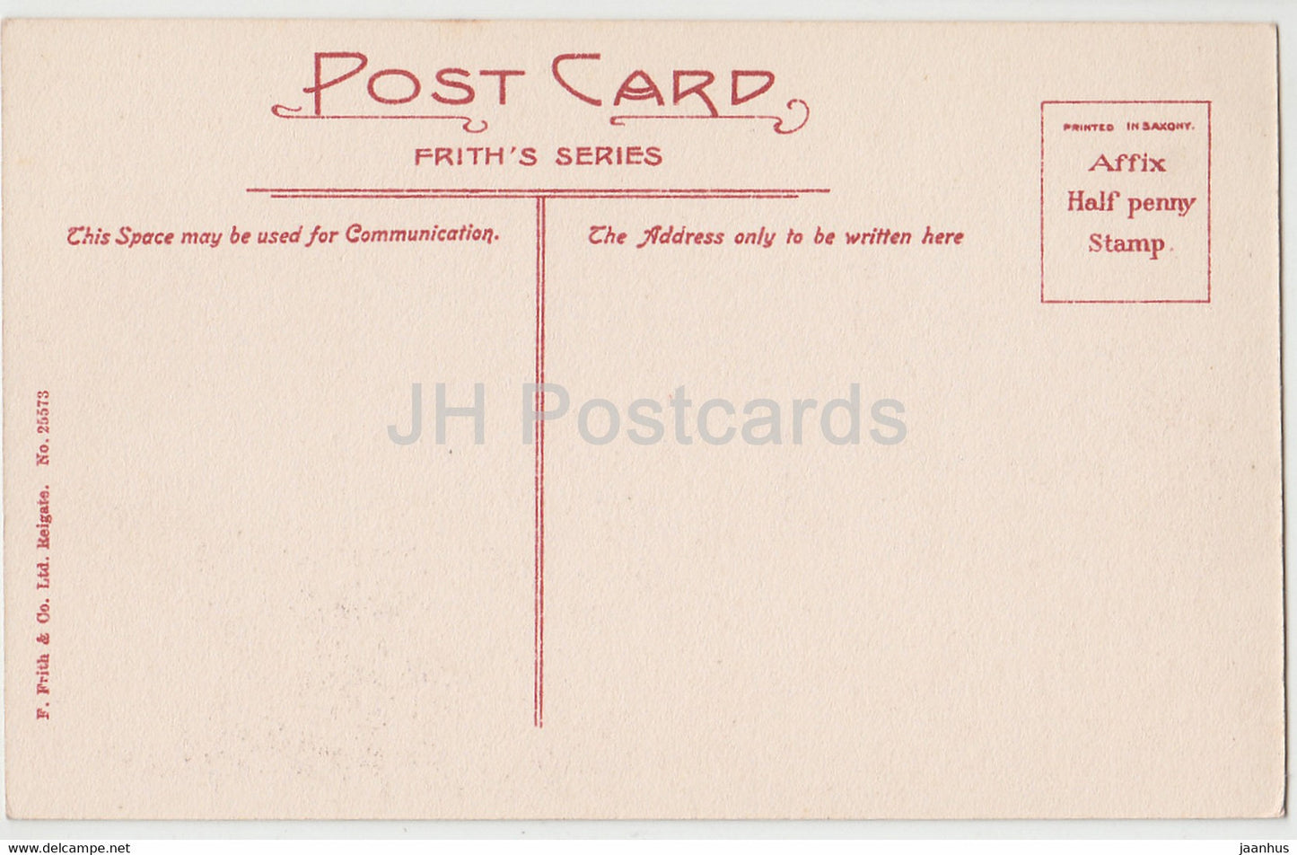 Corfe Castle - ruins - 25573 - old postcard - England - United Kingdom - unused